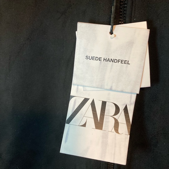 NWT: Men’s Zara Black and Gray Bomber Jacket (medium) - Picture 3 of 4